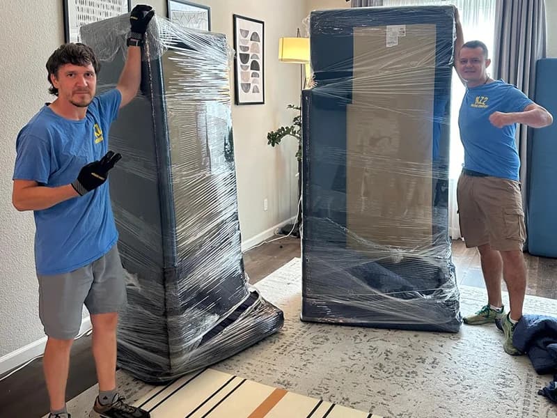 experienced movers perform furniture assembly