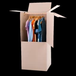 wardrobe boxes are included